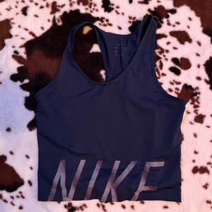 Nike work out tank top.crop top size L